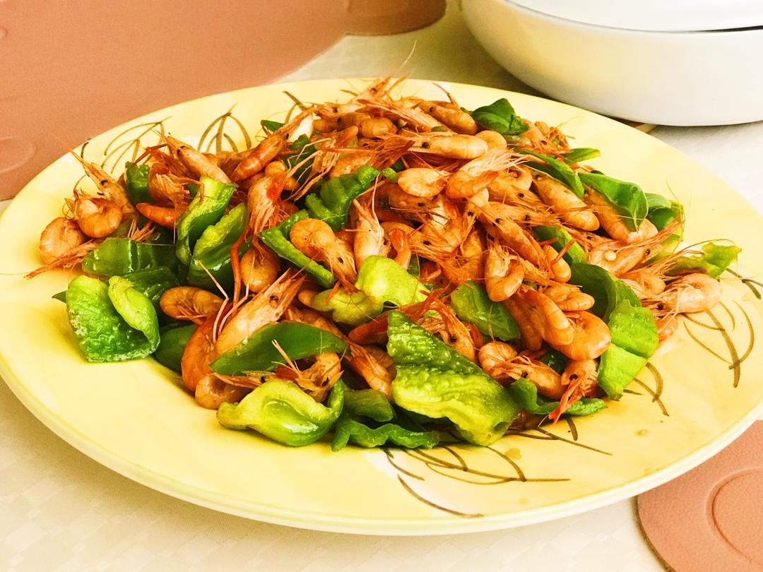 smile7604做的青椒炒河虾