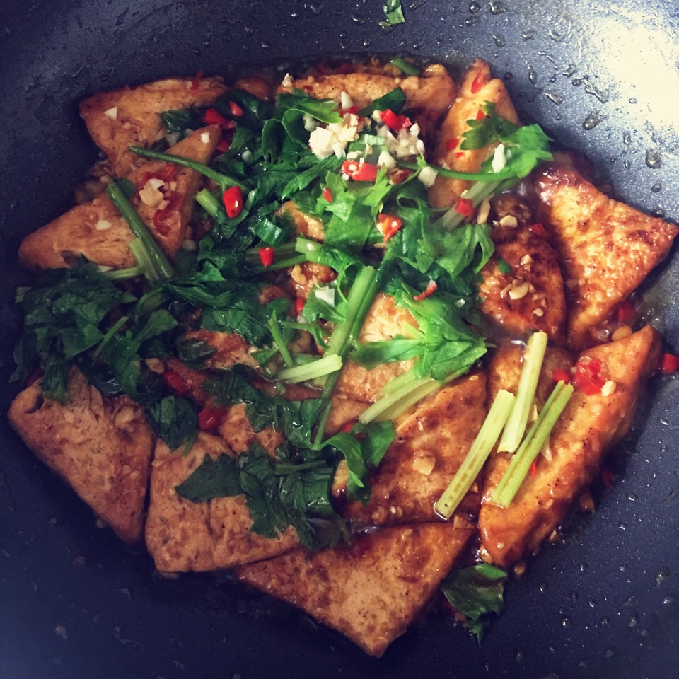 外酥里嫩的煎豆腐