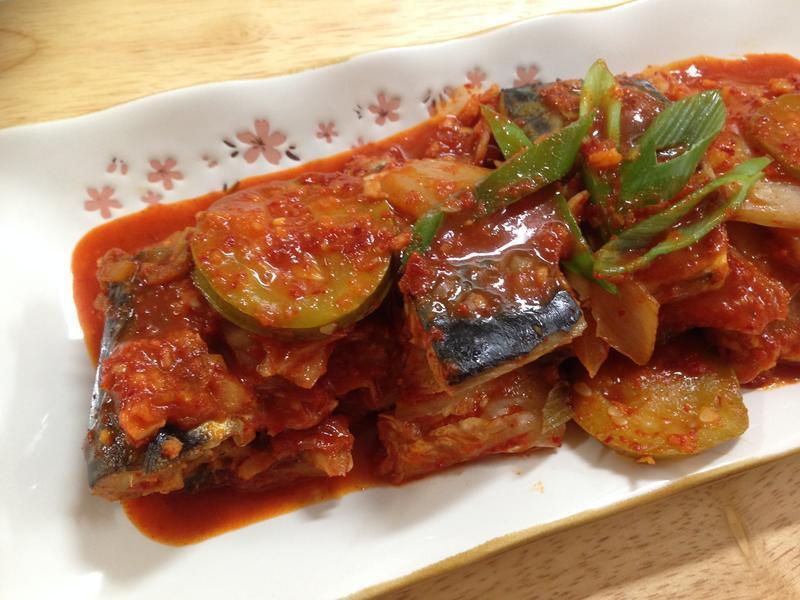 韩式泡菜煮鲭鱼