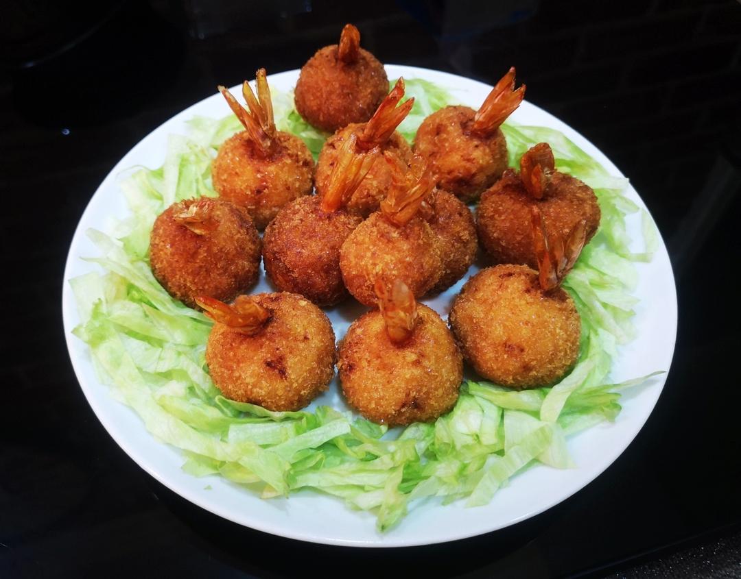 超详细零失误的「黄金虾球」