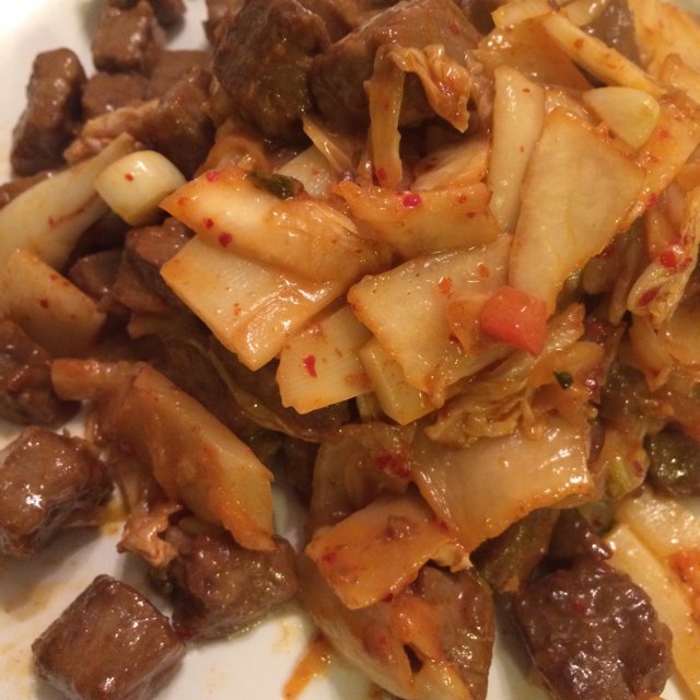 韩式泡菜炒牛肉