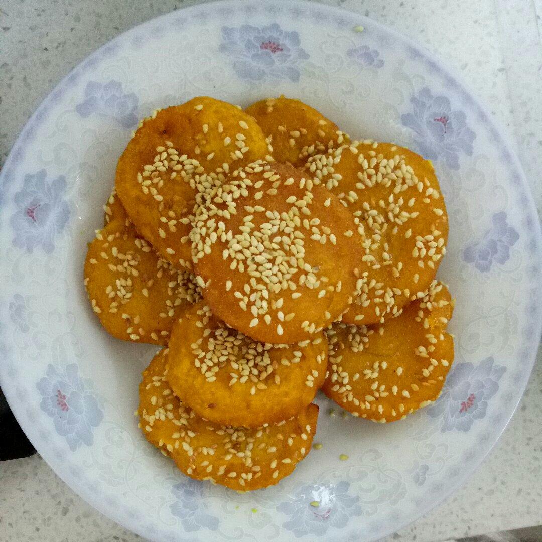 芝麻南瓜饼