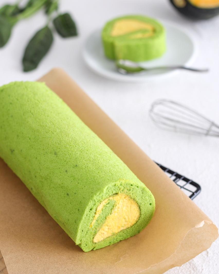菠菜南瓜卷