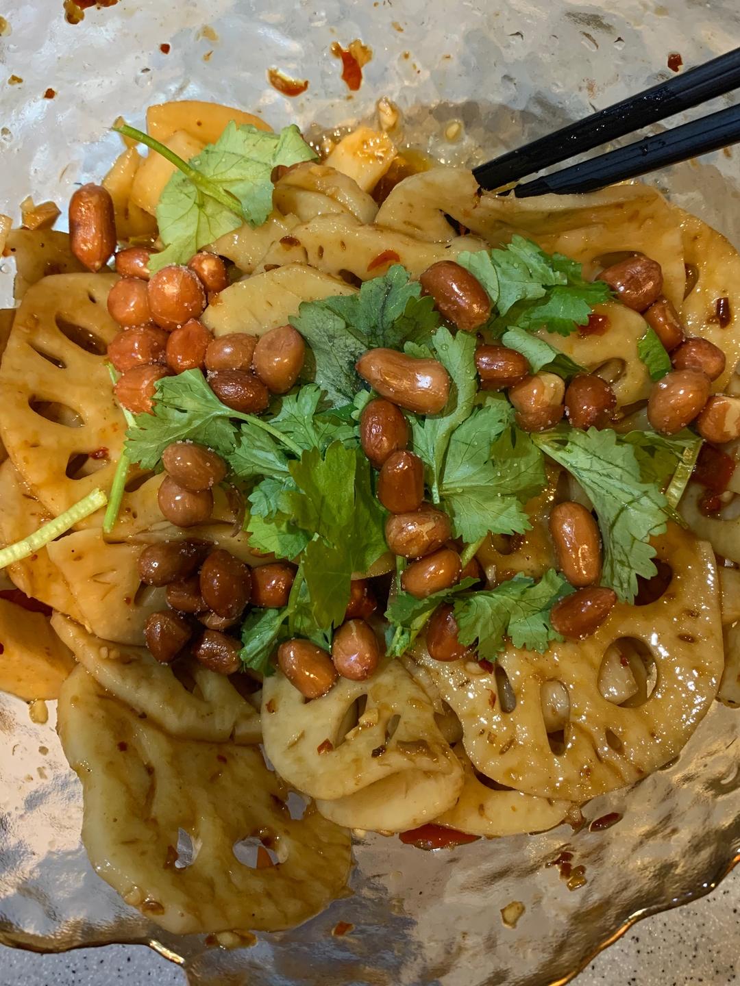 超简凉拌莲藕片