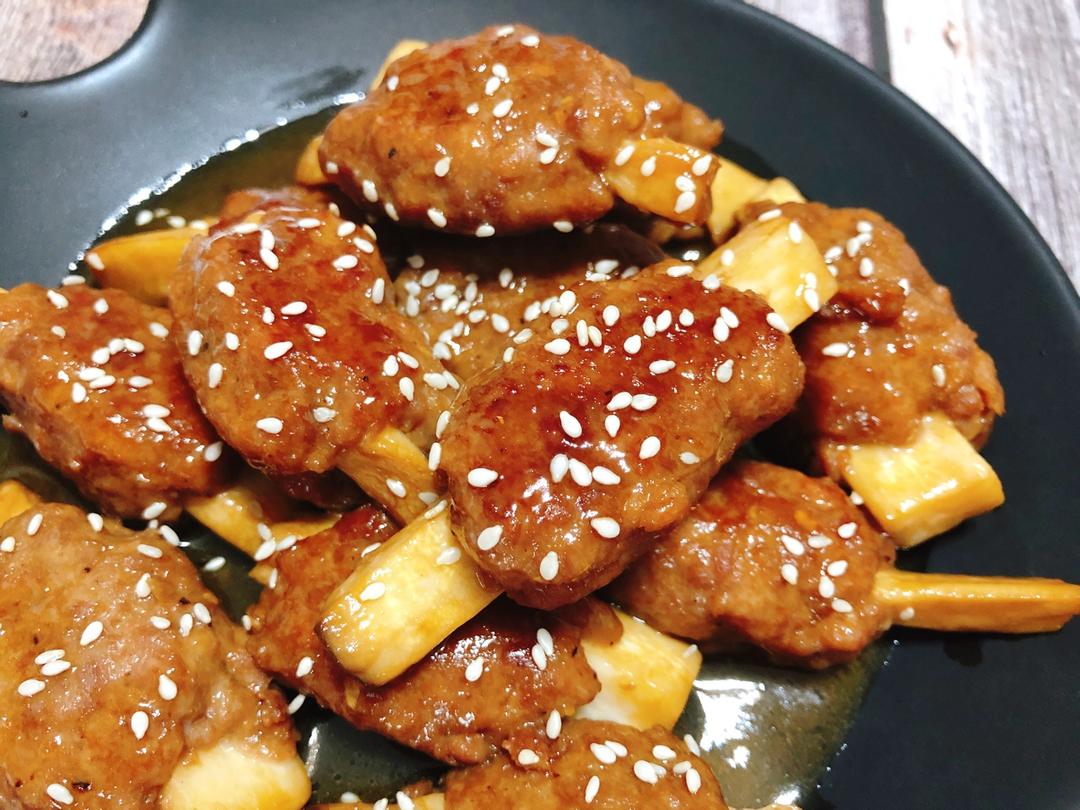 杏鲍菇酿肉卷