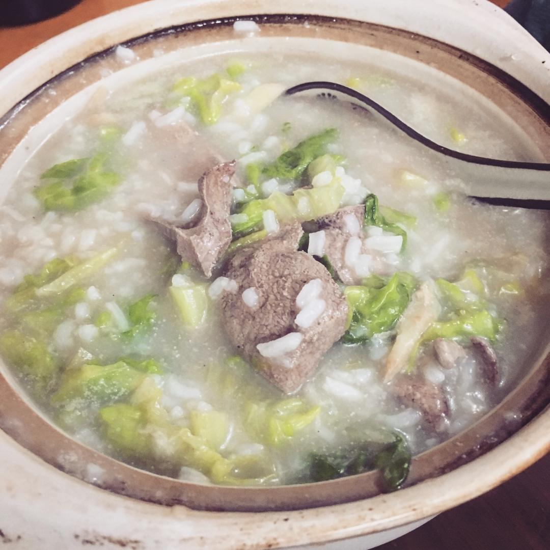 nicolebanbi做的生滚青菜猪肝粥