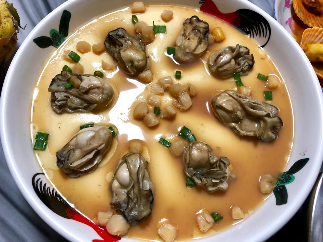 黛玉仙女dodo做的蛋羹蒸生蚝