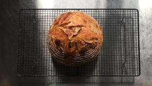 低温发酵免揉面法式乡村面包(French country bread)的做法 步骤11