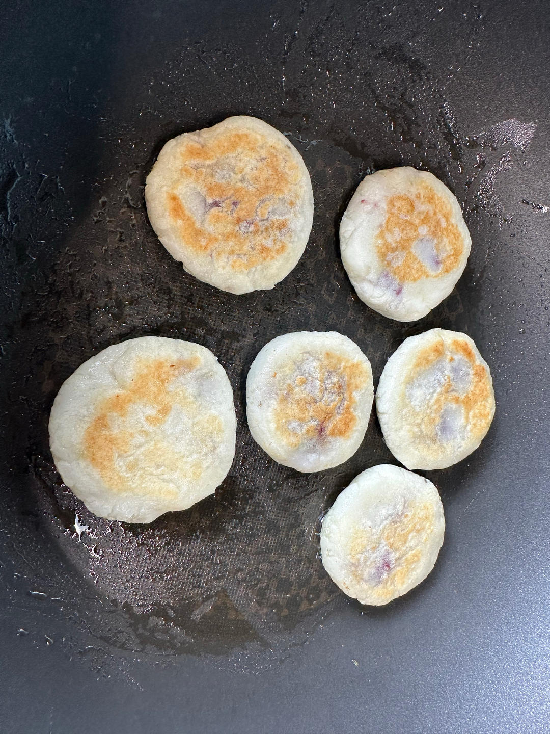 低卡山药紫薯饼
