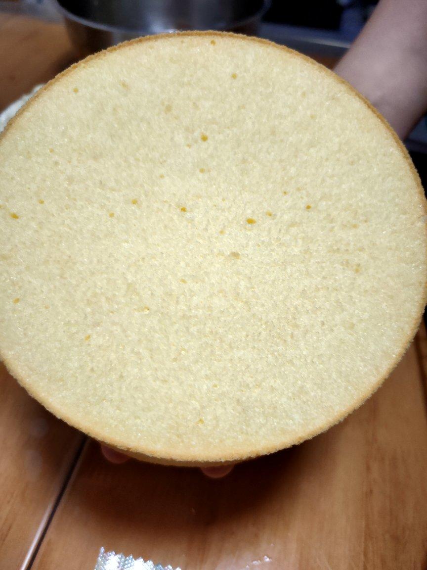 6寸基础版戚风蛋糕胚（附上我做的黄金果生日蛋糕）