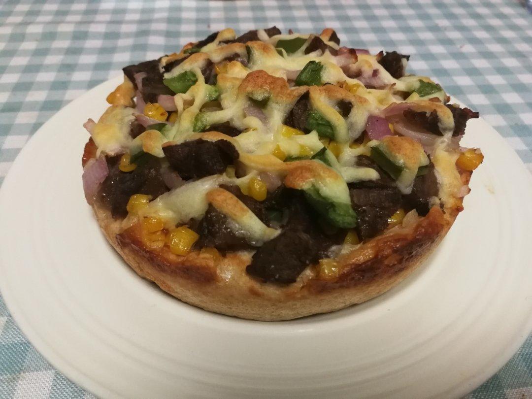 6寸培根虾仁披萨