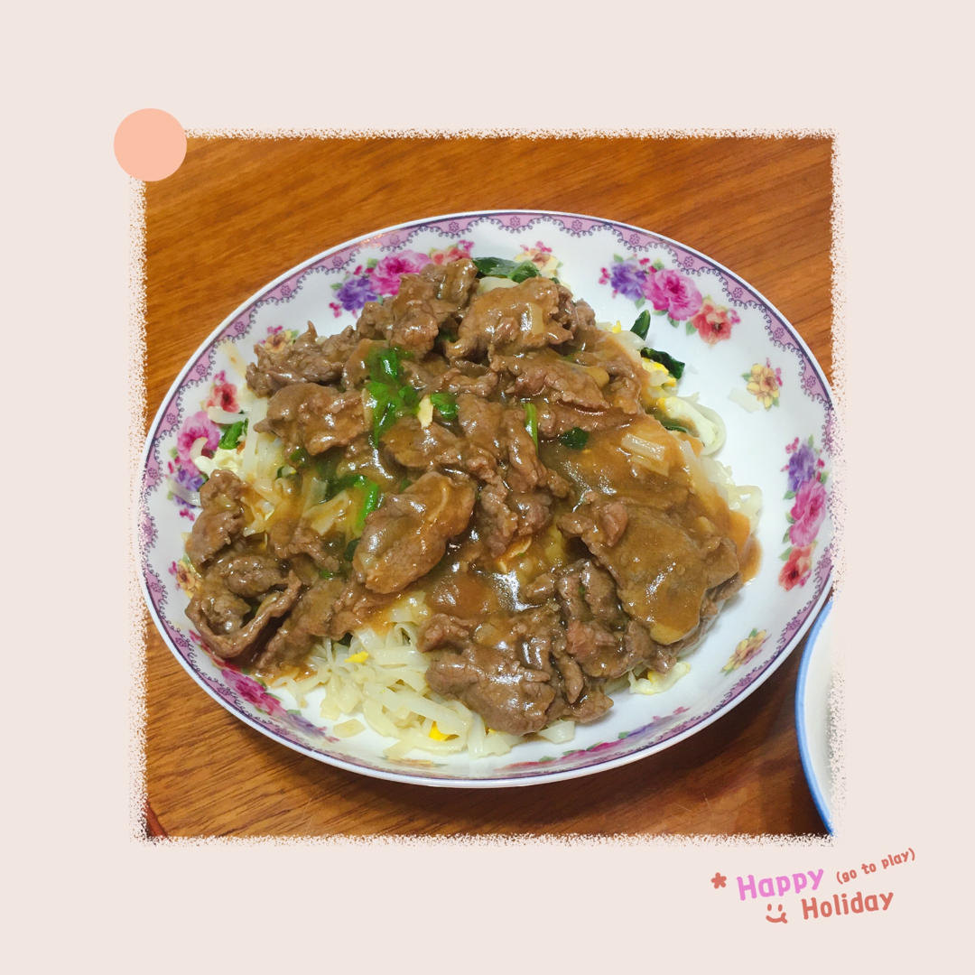 潮汕湿炒牛肉粿条