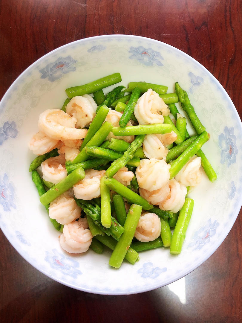 tracy78做的清炒芦笋虾仁