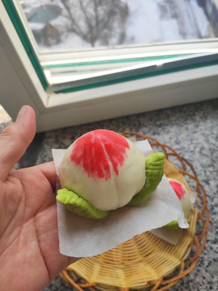 天然果蔬粉、寿桃（造型馒头/桃子馅儿包子）