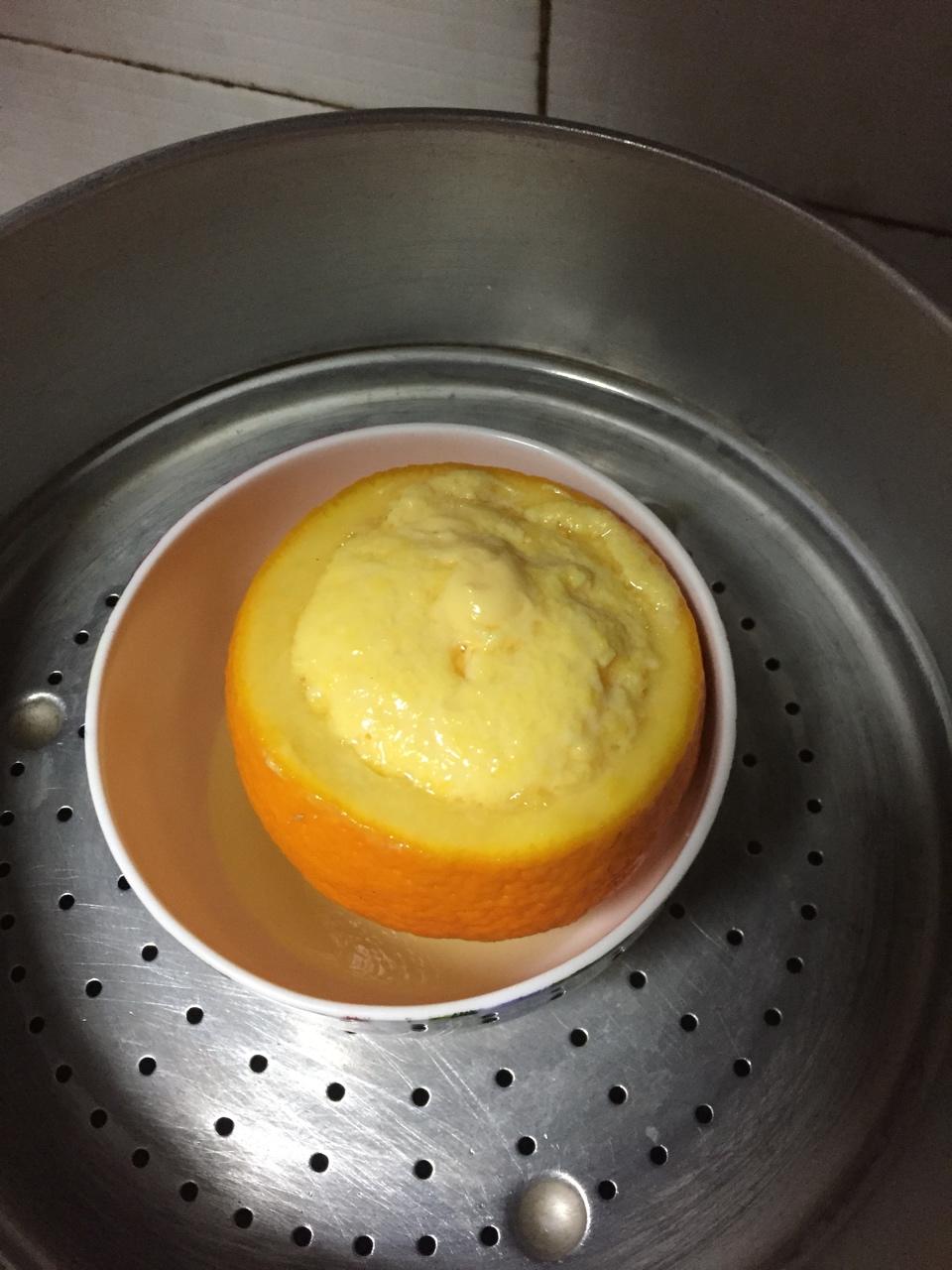 香橙蒸蛋，止咳化痰，宝宝的必备食谱（食疗），营养又美味