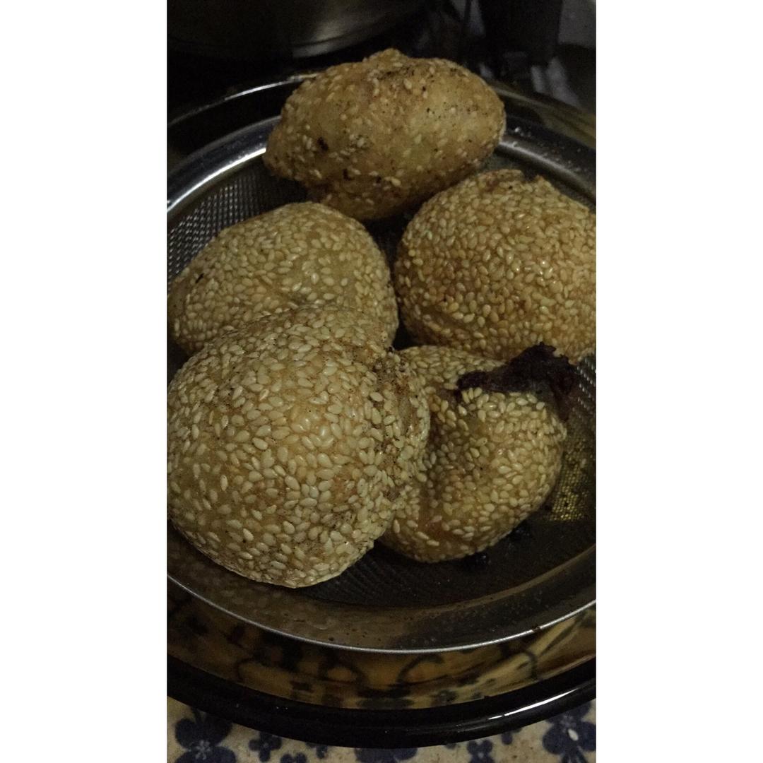 豆沙麻球