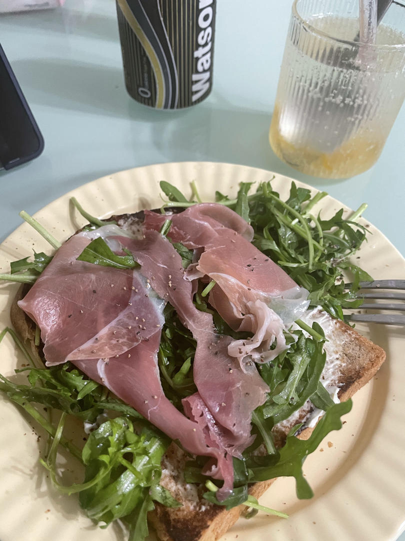 高颜值好味道：帕尔马火腿烤吐司