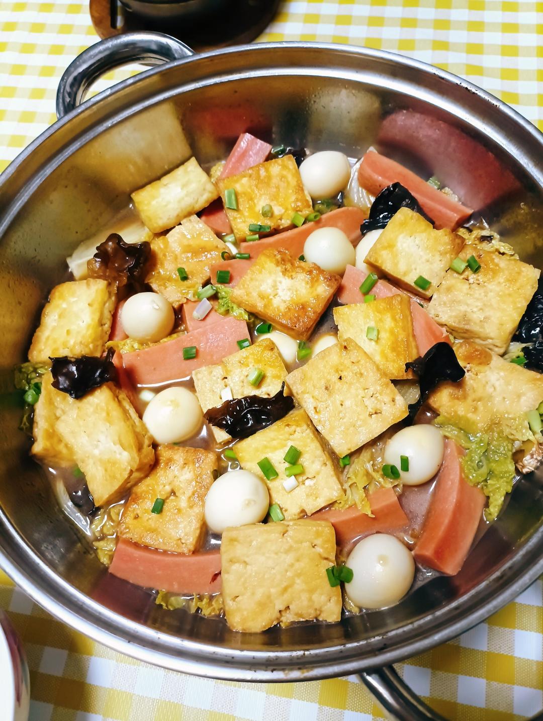 白菜豆腐煲