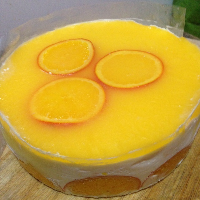 8寸香橙慕斯蛋糕的做法