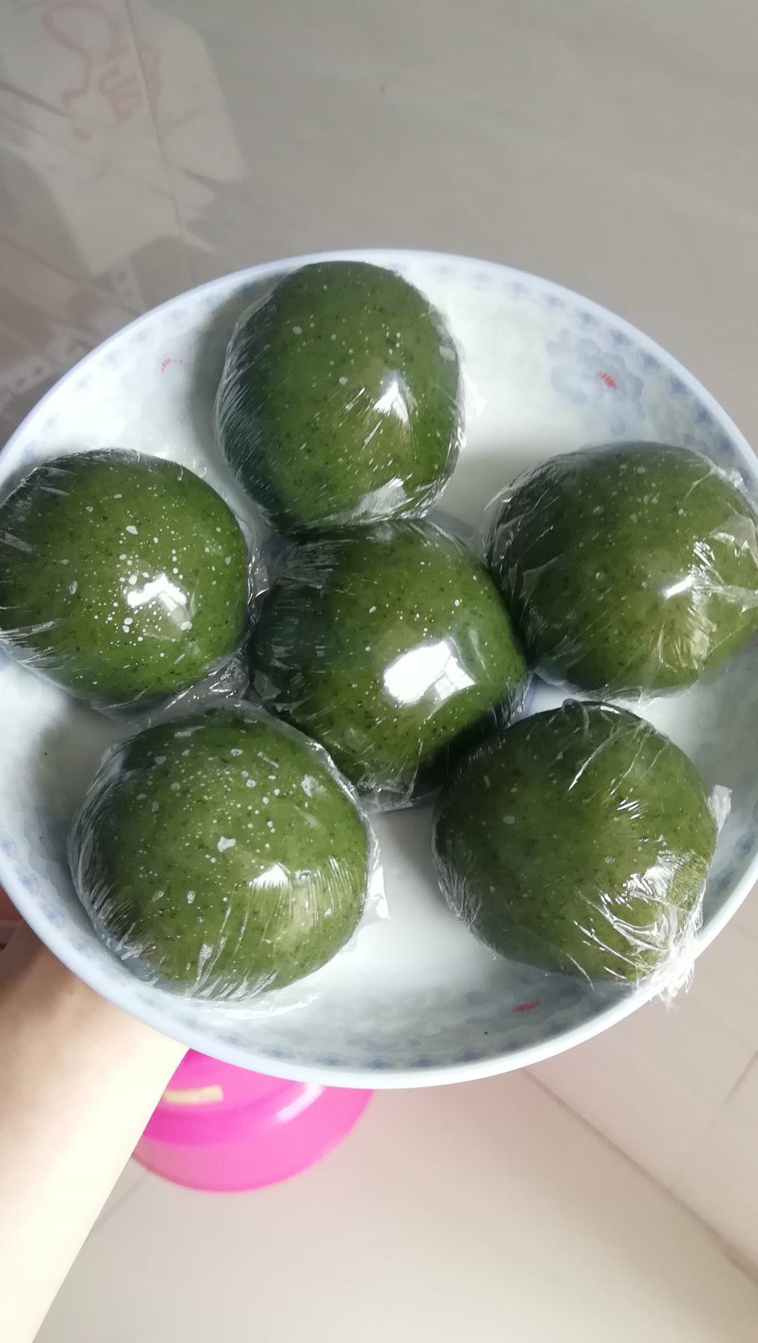 咸蛋黄肉松艾糍（青团）