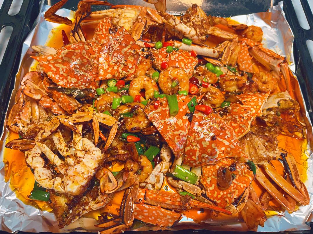 香辣干锅兰花蟹的做法 步骤7