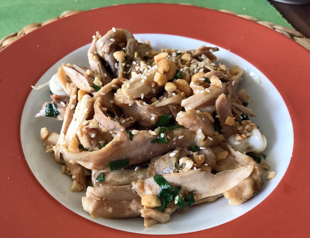 电饭锅简易版：盐焗手撕鸡