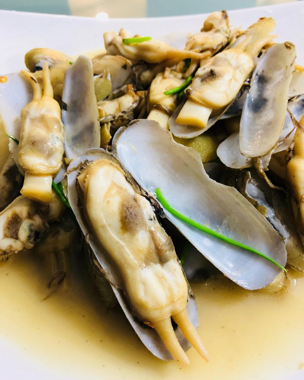 清炒蛏子