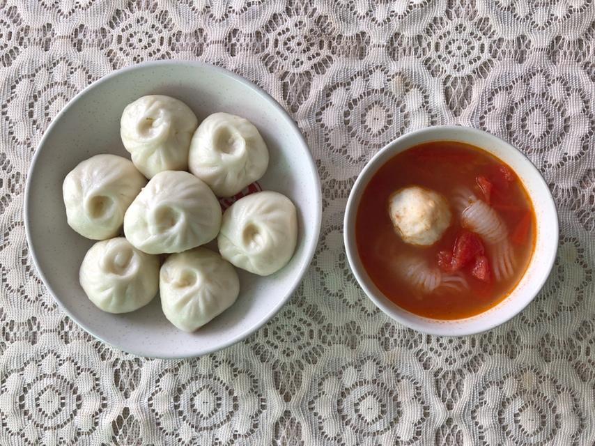 番茄粉丝鱼丸汤