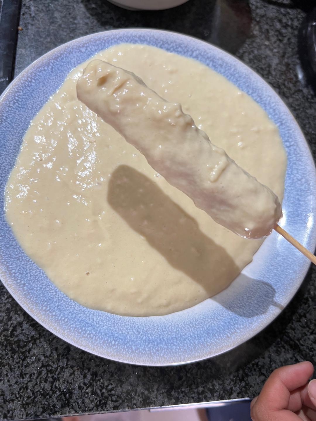 芝士香肠拉丝棒的做法 步骤6