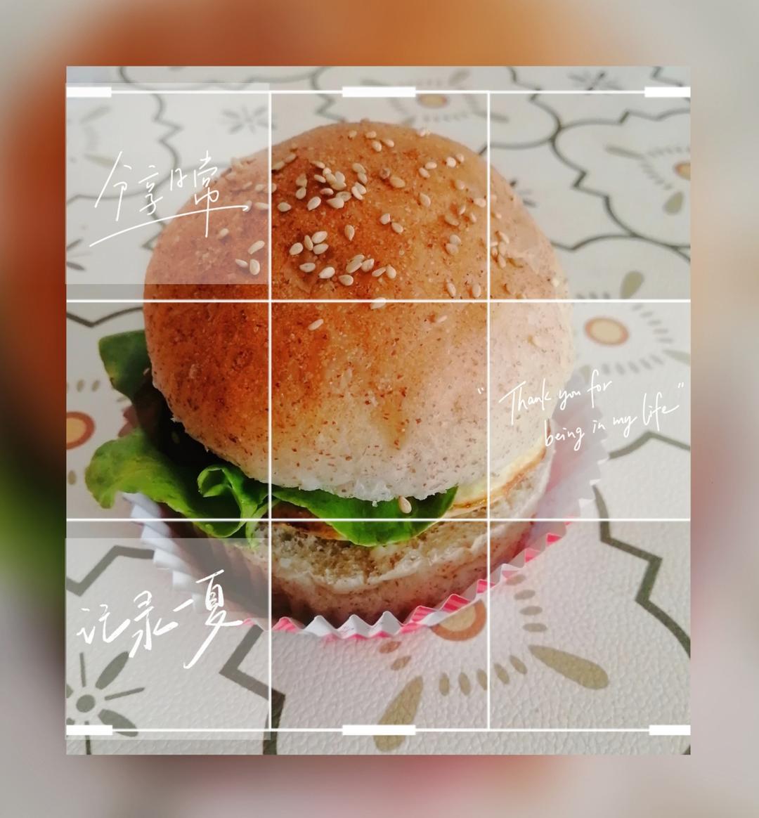 全麦汉堡胚