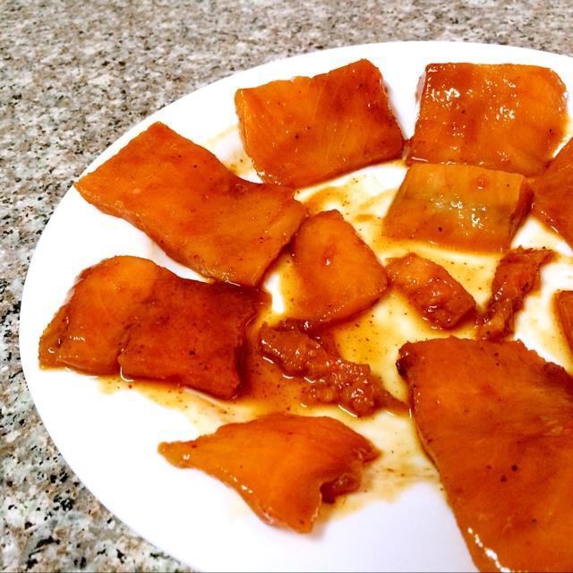 微波蜜汁三文鱼片