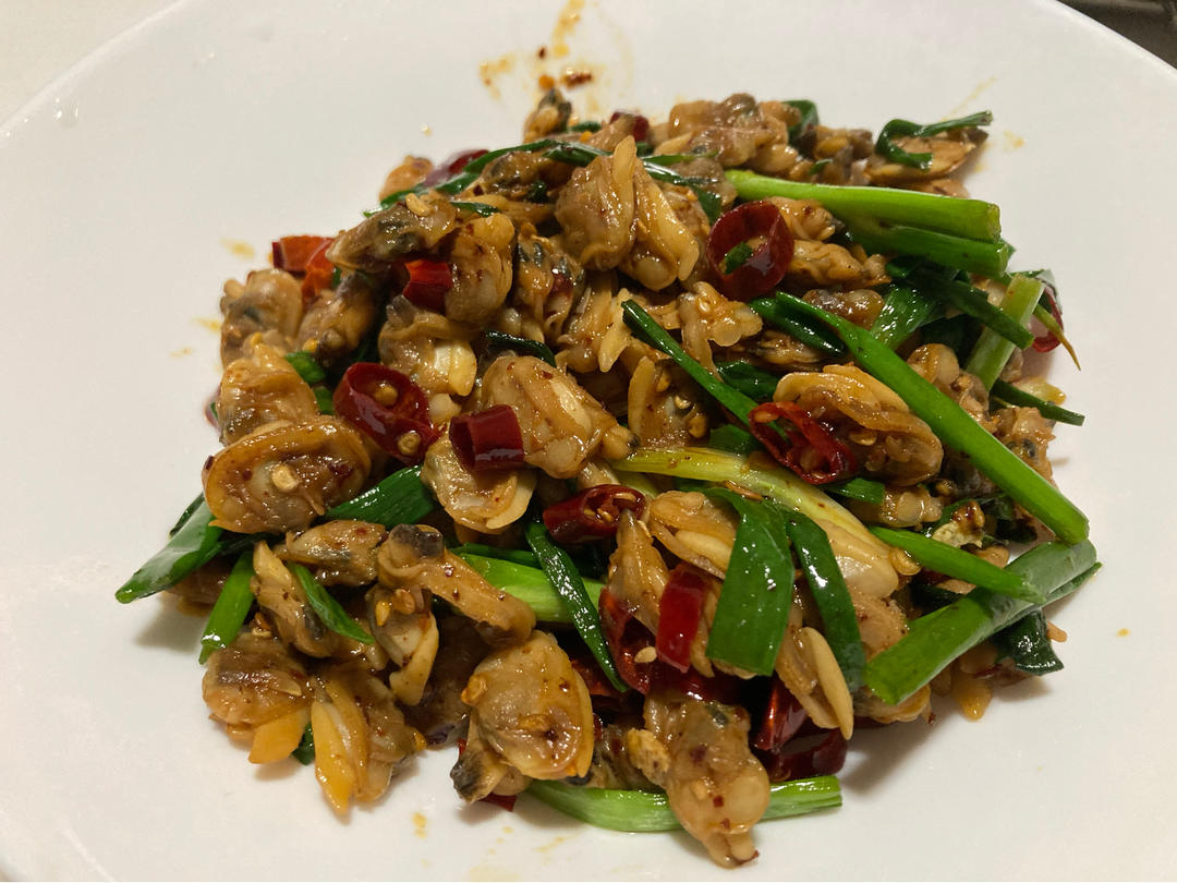 米粥米饭伴侣·爆炒葱香花甲肉/蛤蜊肉