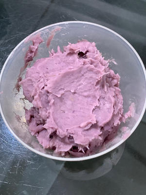 紫米芋泥麻薯肉松三明治的做法 步骤7