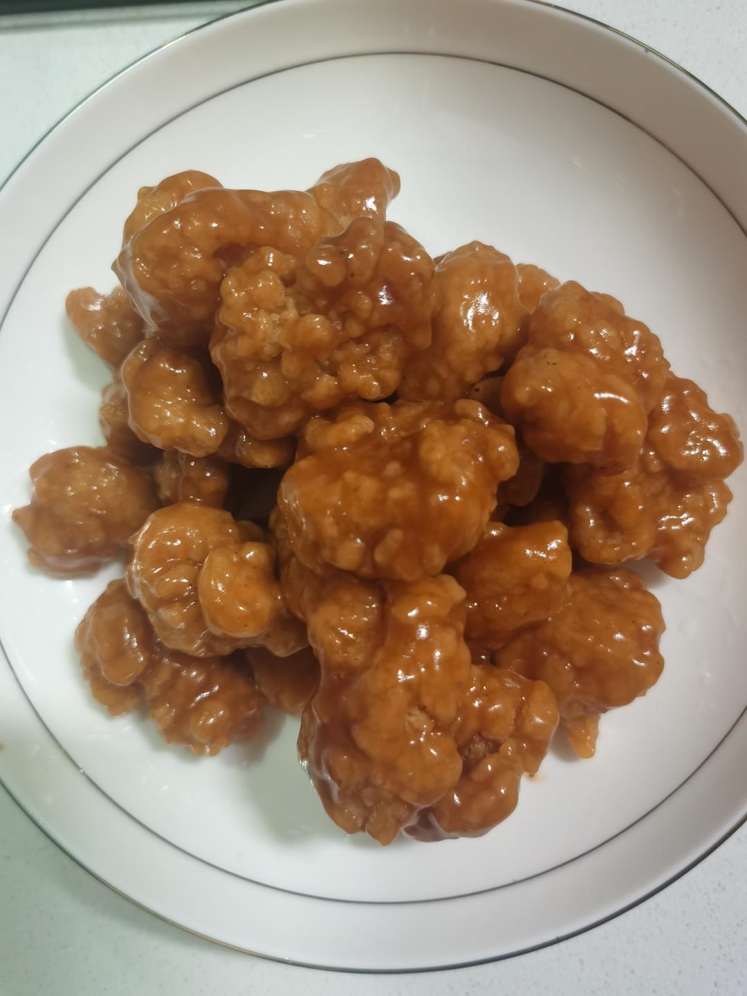 简单快手改良版～菠萝咕咾肉（用鸡米花）