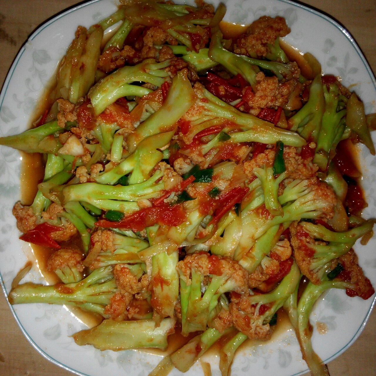 红烩花菜