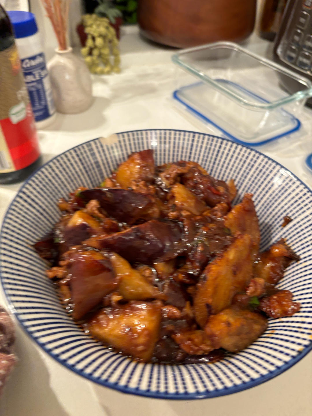 开胃下饭菜！巨简单的家常鱼香茄子煲