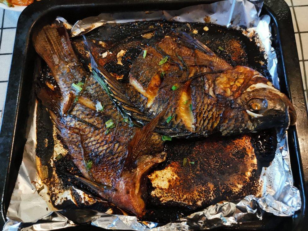 烧烤摊上的烤鱼  烤箱版烤鱼  干烤鱼