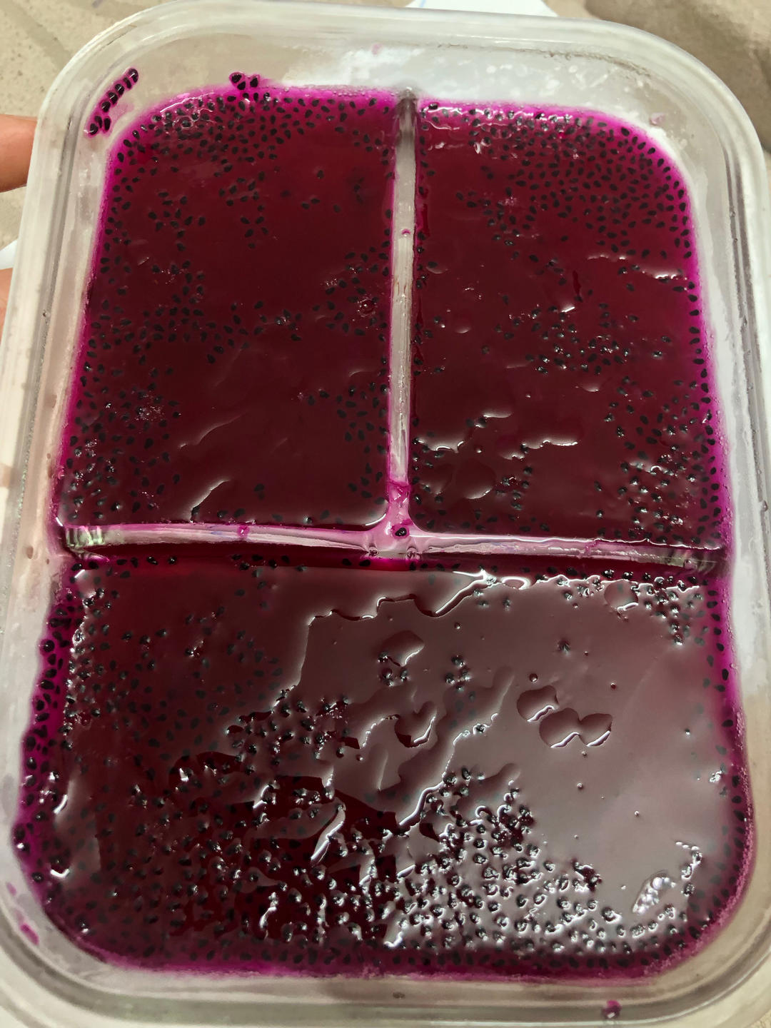火龙果水晶冻