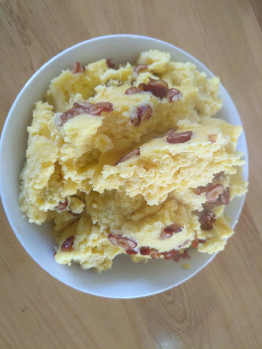 玉米面蒸糕的做法