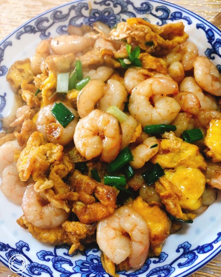 虾仁炒蛋