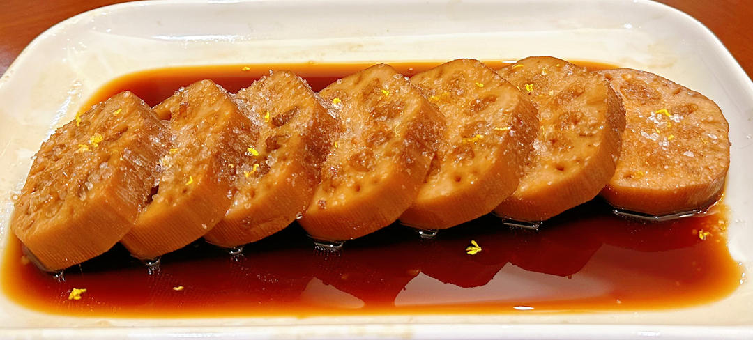 红糖桂花糯米藕