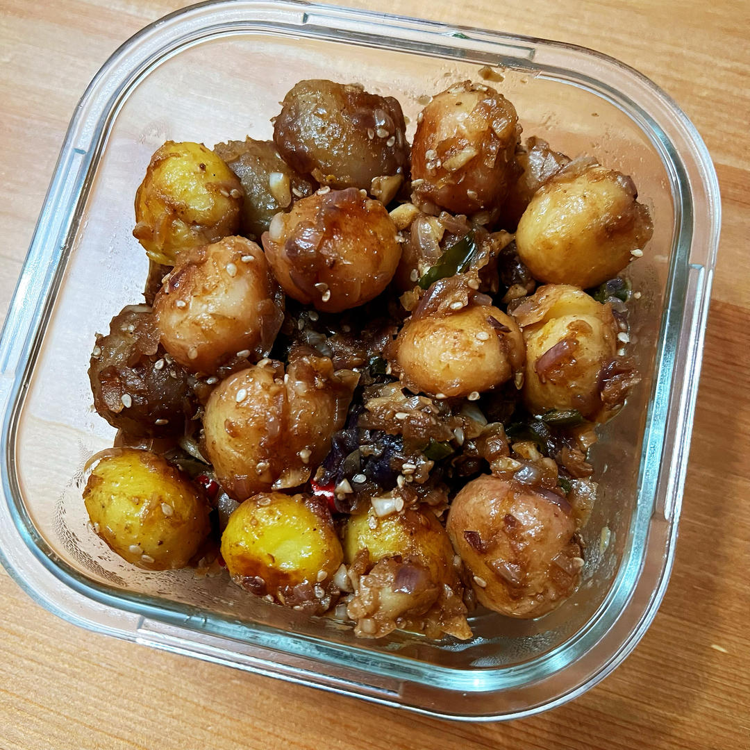 孜然香辣煎小土豆