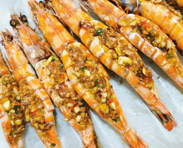 蒜蓉烤斑节虾