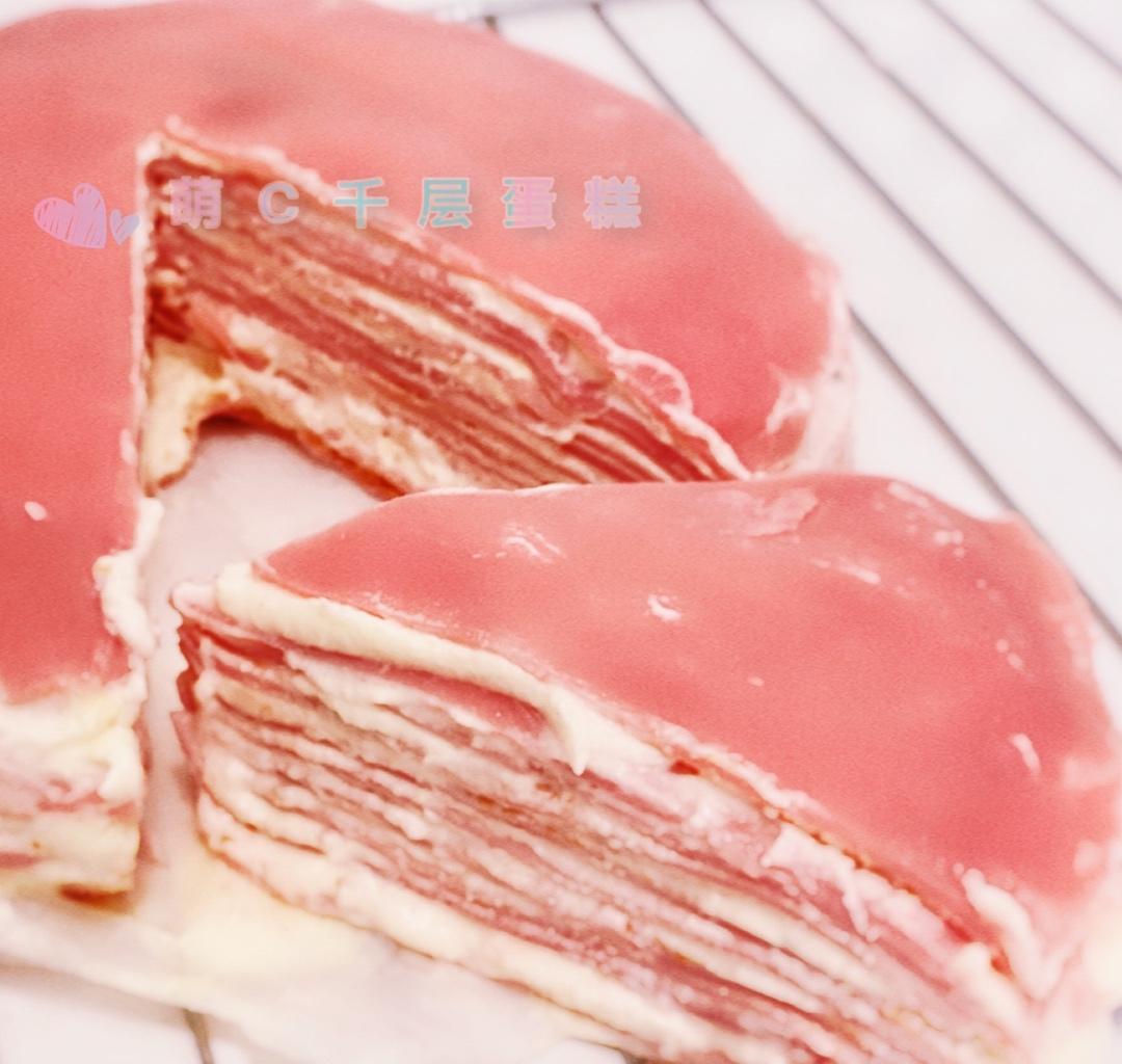 火龙果千层蛋糕