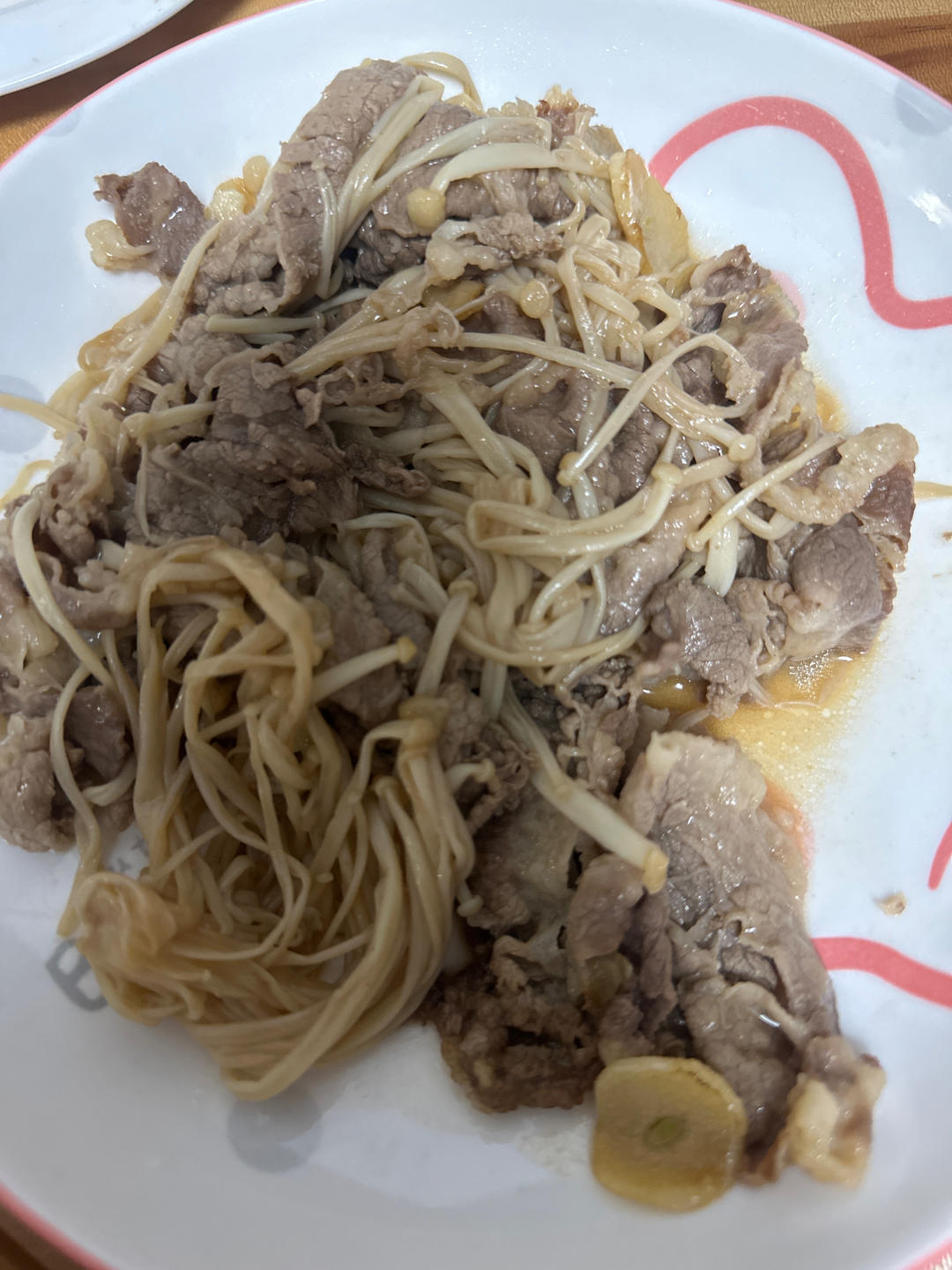 老丁的私房菜-金针菇肥牛