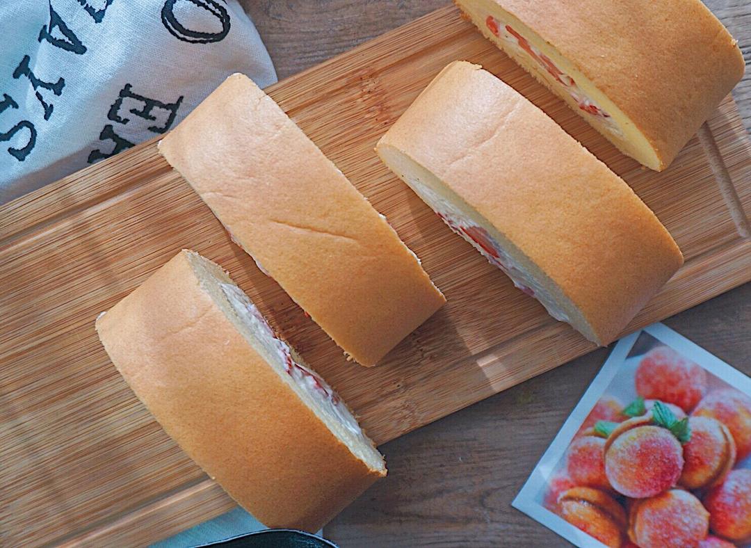 原味蛋糕卷（北鼎烤箱食谱）的做法