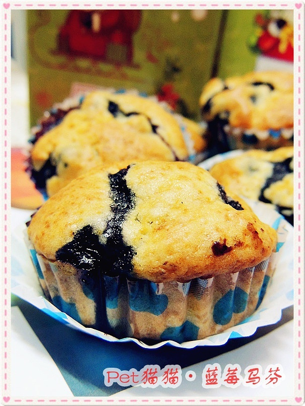 Blueberry Muffins·蓝莓马芬的做法