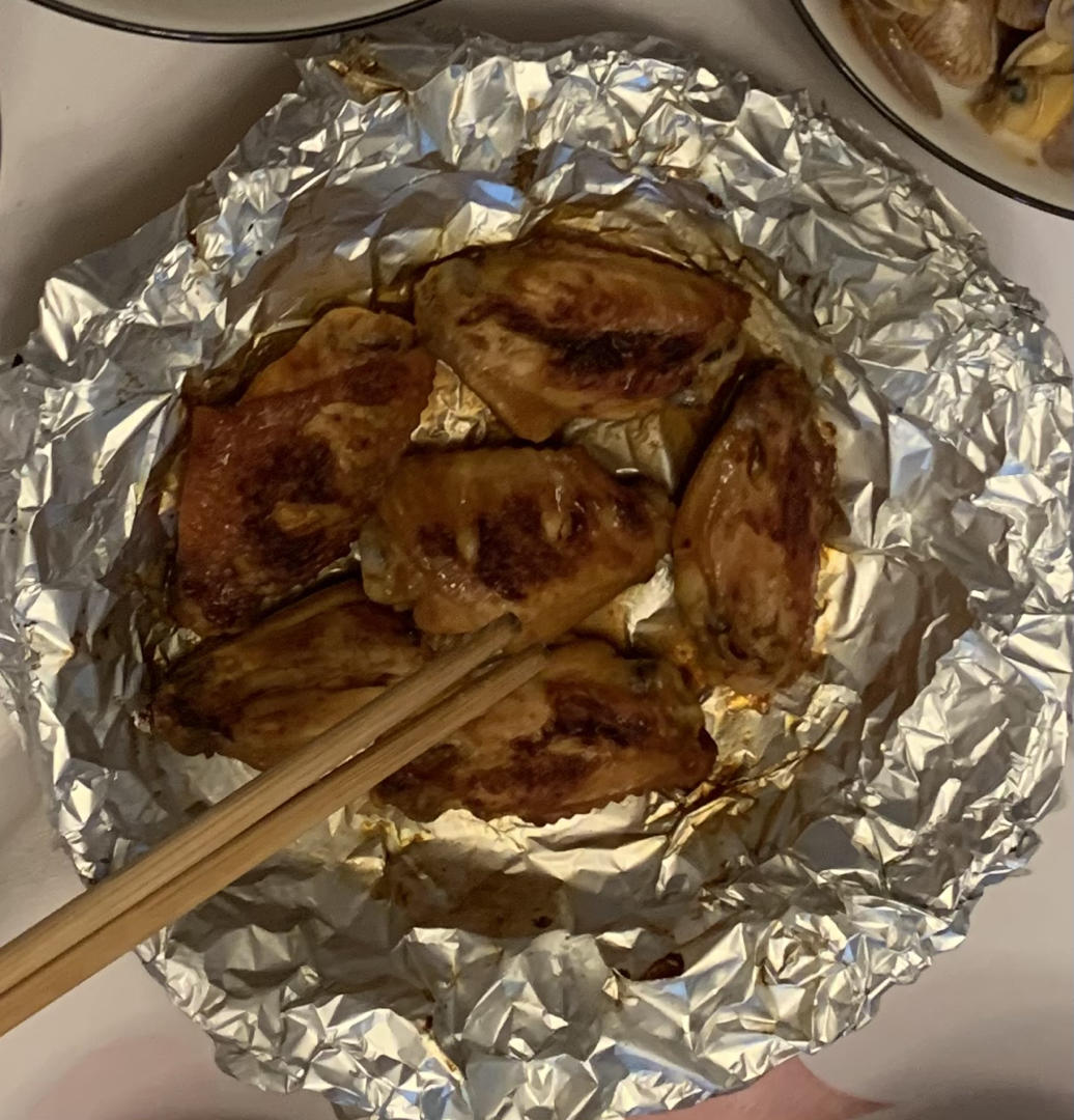 免烤箱❗️好吃到舔手指的蒜香孜然奥尔良鸡翅