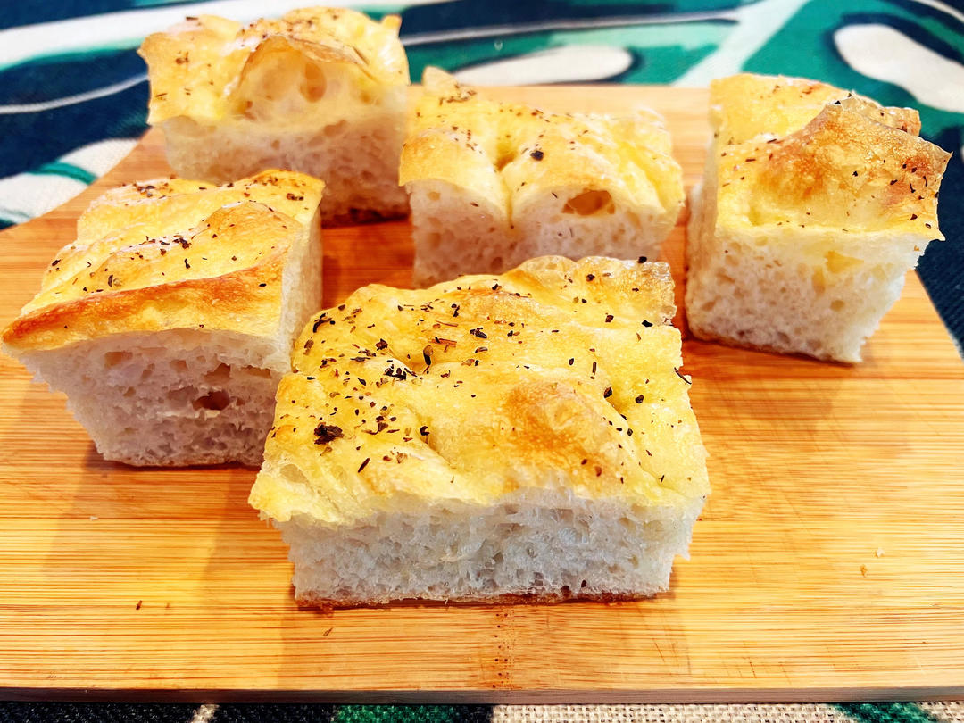 免揉面超简单佛卡夏Focaccia