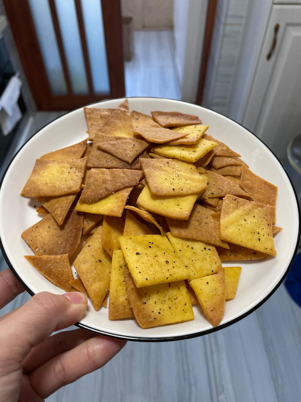 烤玉米片、健康低卡零食、追剧标配😄